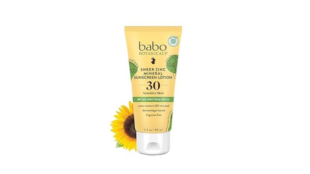 babo botanicals sunscreen lotion