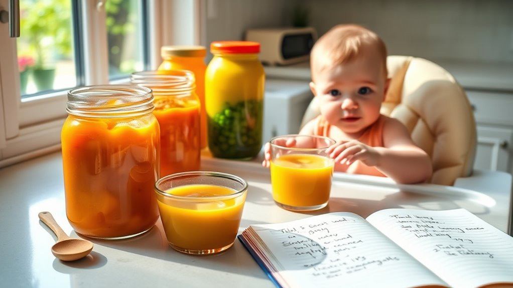 baby food reaction monitoring