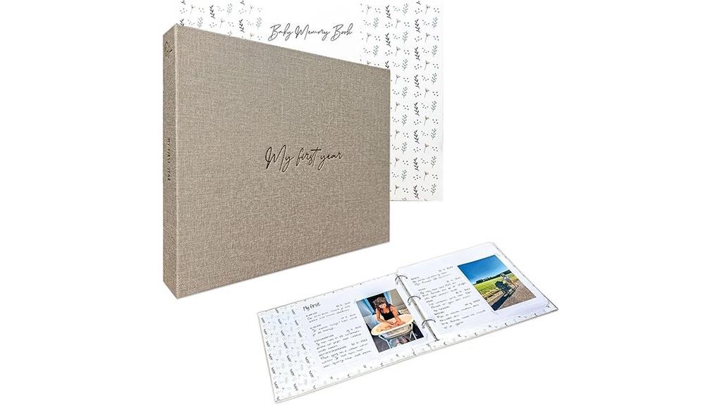 baby milestone memory scrapbook