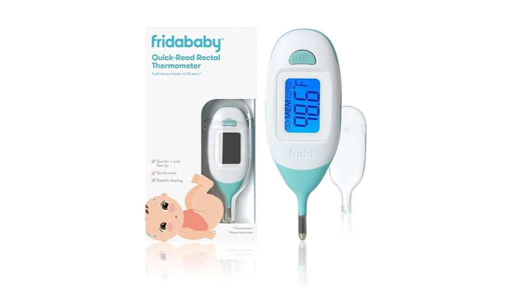 baby rectal thermometer device