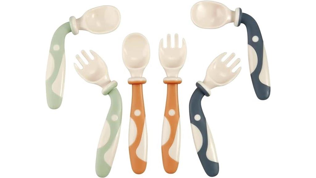 bendable baby utensils set