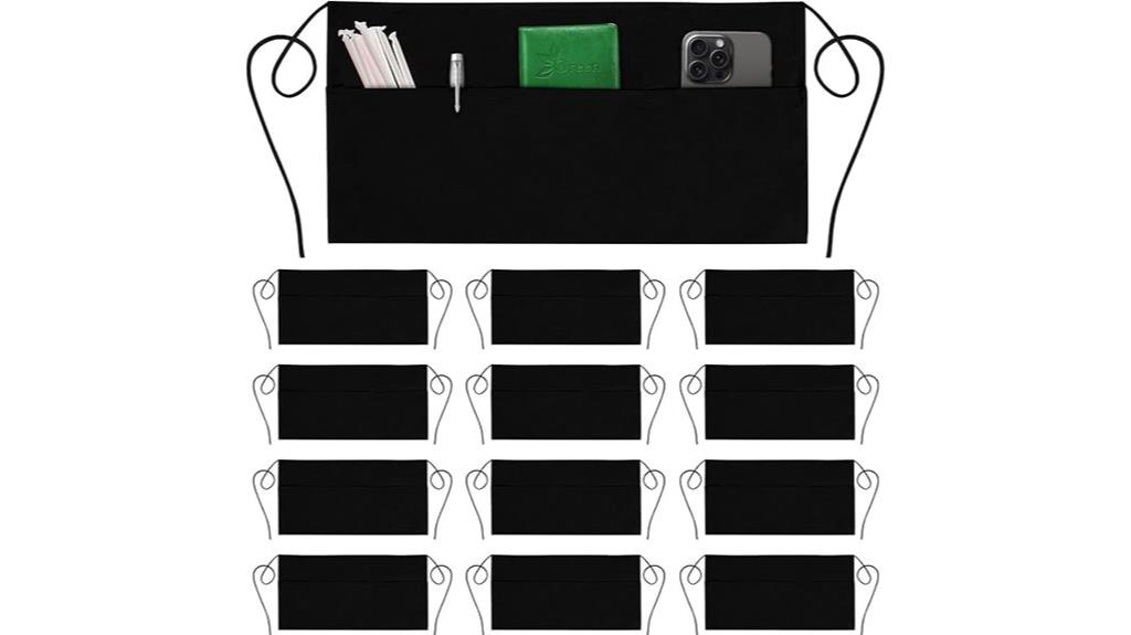black server aprons pack