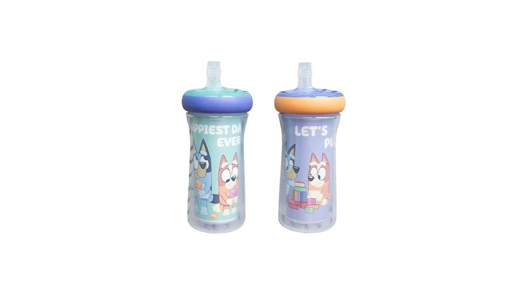 bluey insulated straw cup