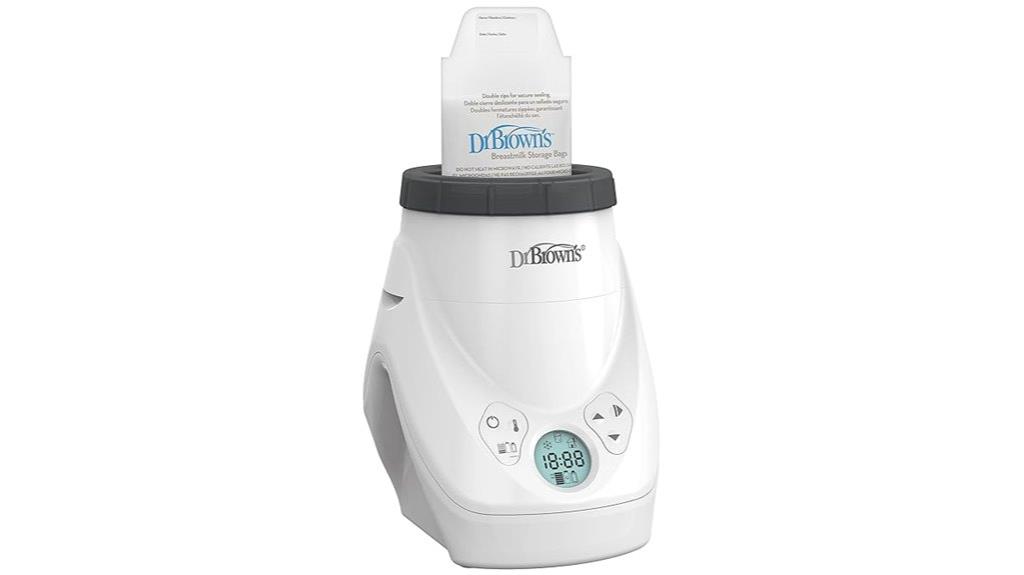 breastmilk and bottle warmer