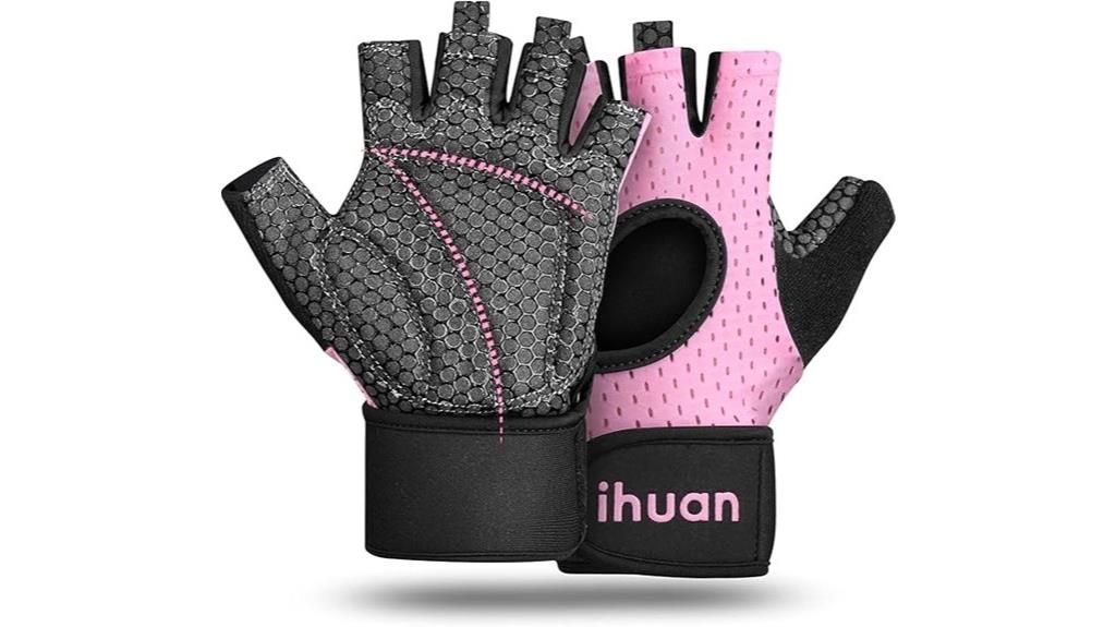 breathable fitness lifting gloves
