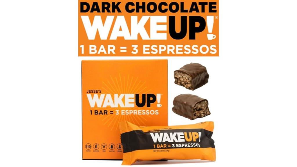 caffeinated chocolate protein bars