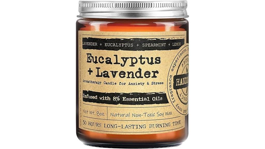 calming lavender eucalyptus candles