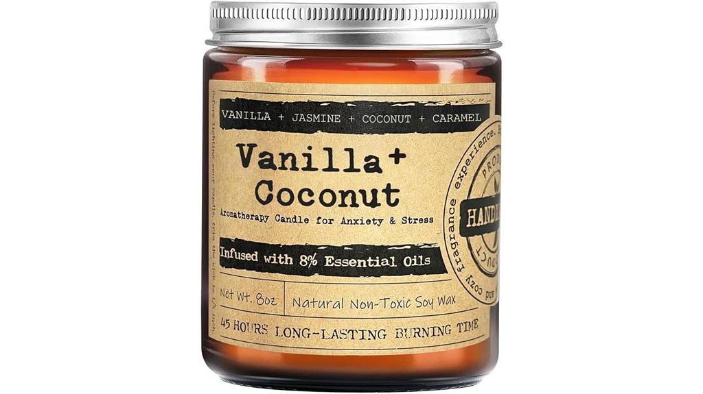 coconut vanilla scented candles