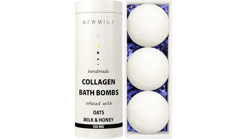 collagen infused soothing bath bombs