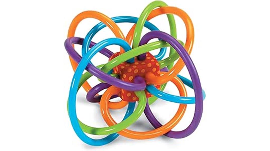colorful sensory teething toy