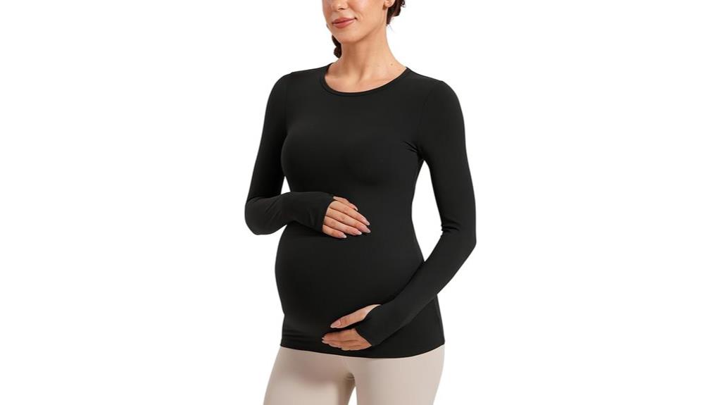 comfortable maternity yoga tops