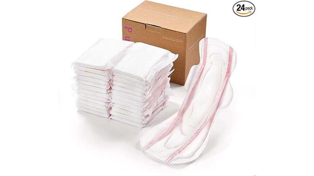 comfortable postpartum pads wings