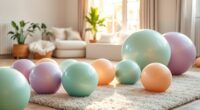 comfortable pregnancy yoga balls