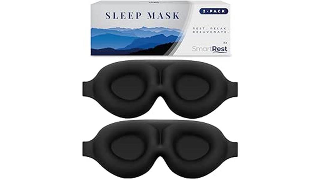 contoured blackout eye masks