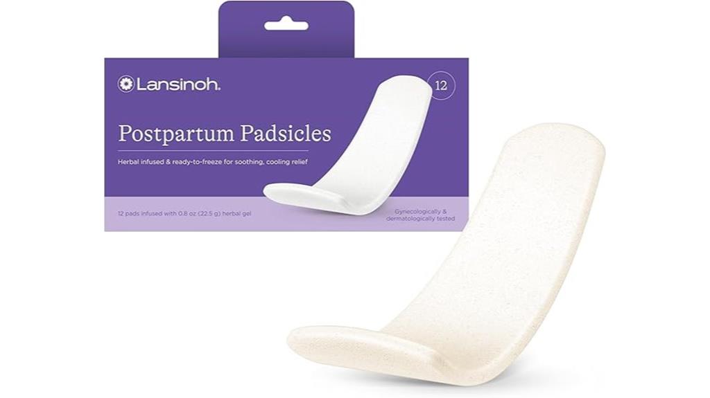 cooling pads for postpartum care