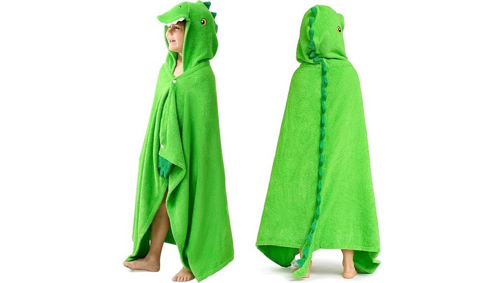 dinosaur themed kids towel