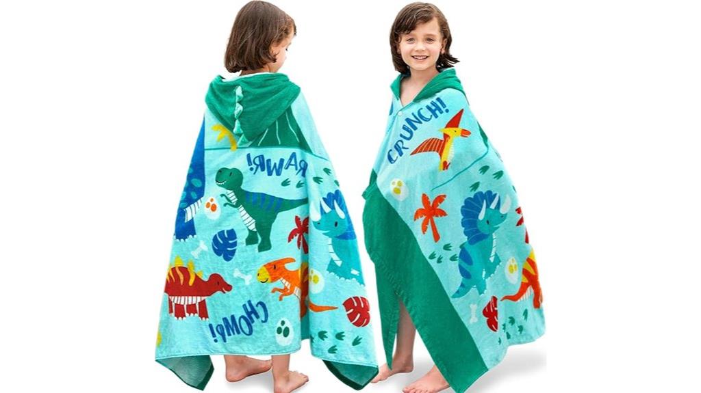 dinosaur themed kids towels