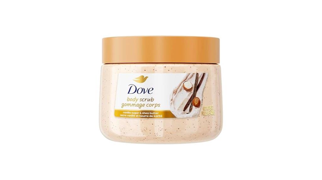 dove vanilla body scrub