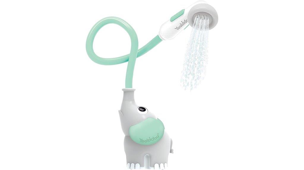 elephant themed baby bath rinser