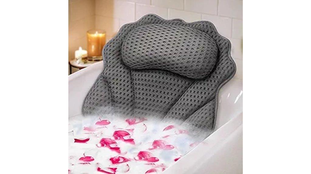 ergonomic luxury bathtub pillow