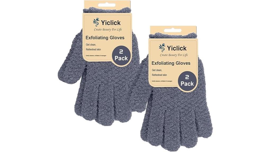 exfoliating gloves for cleansing