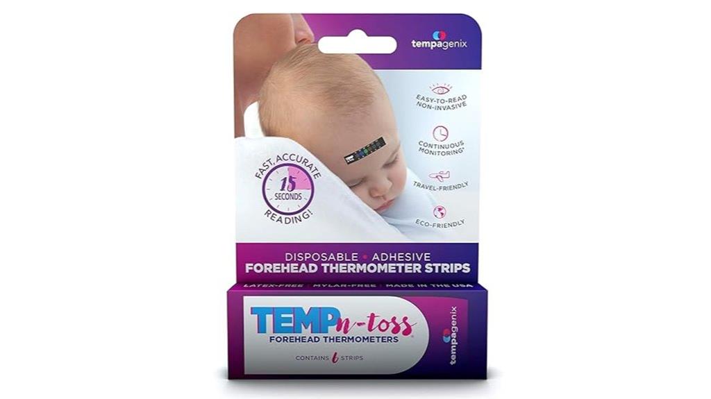 fast forehead thermometer strips