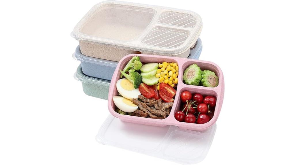 four compartment lunch boxes