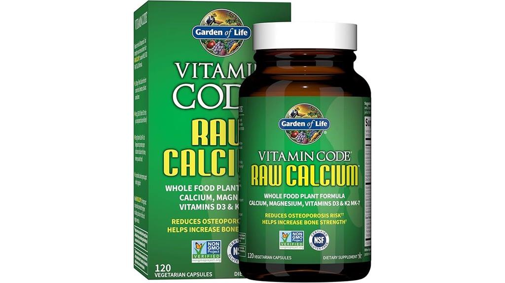 garden of life calcium capsules