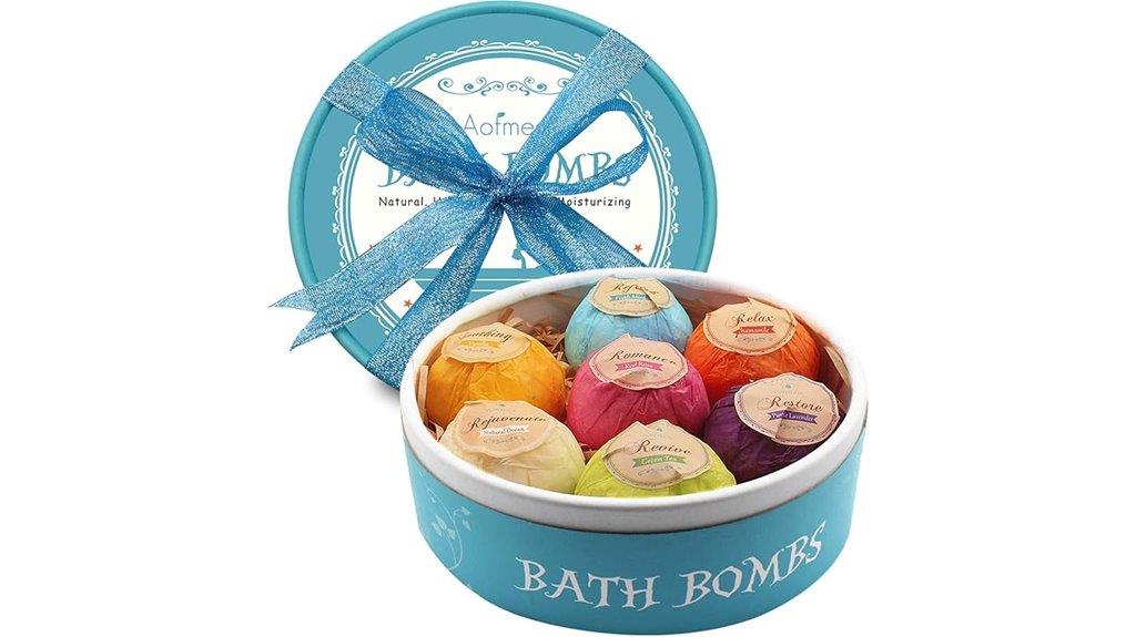 handmade bath bombs set