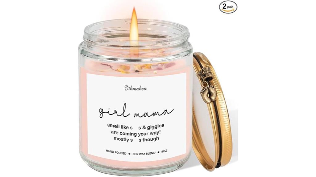 handmade candle for new moms