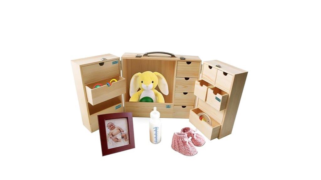 handwritten memory organizer box