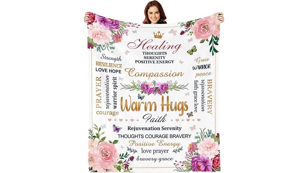 healing inspirational gift blanket