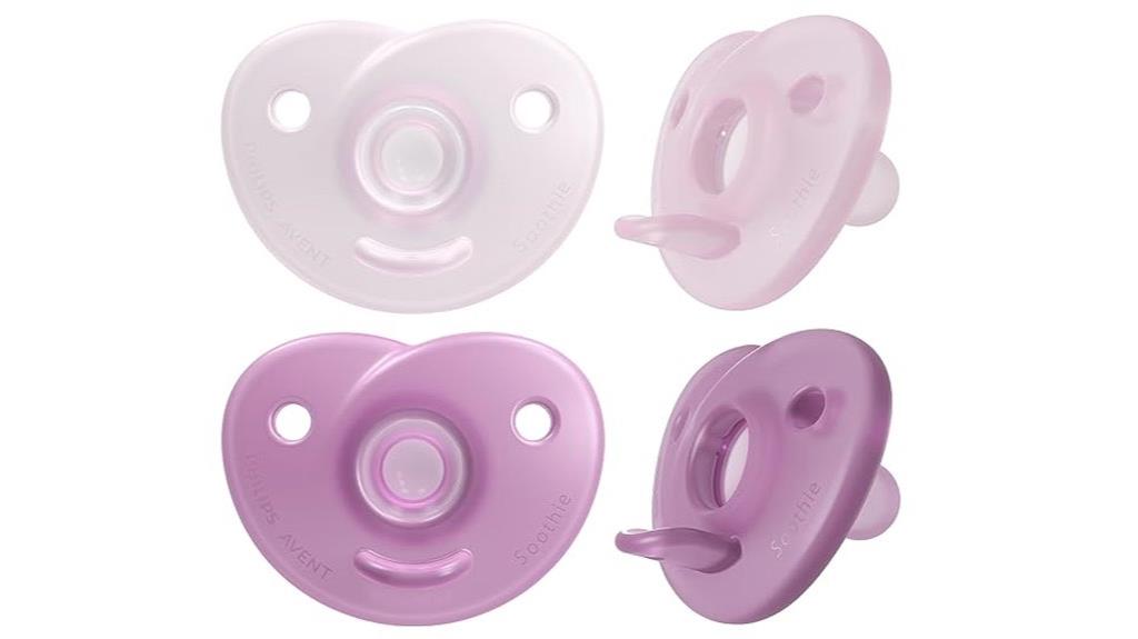 heart shaped pacifiers for infants