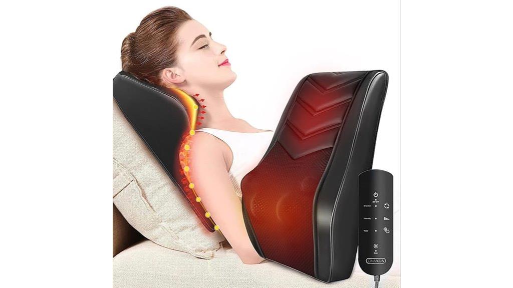 heat enhanced neck massage pillow