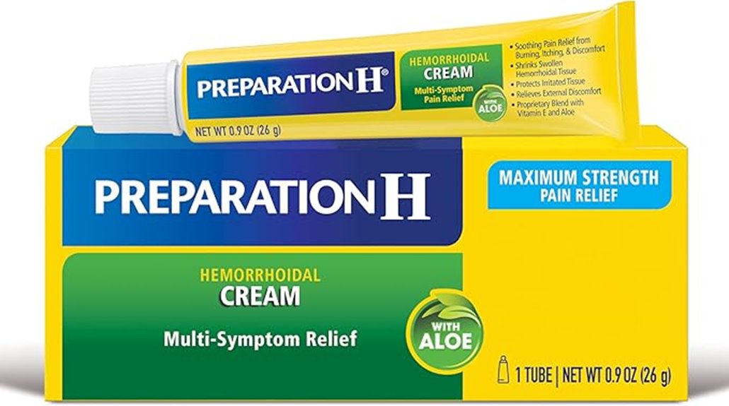 hemorrhoid treatment cream tube