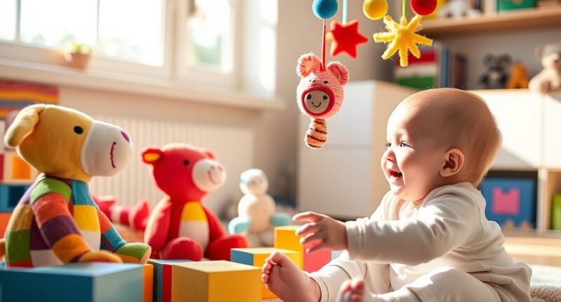 homemade toys engage infants