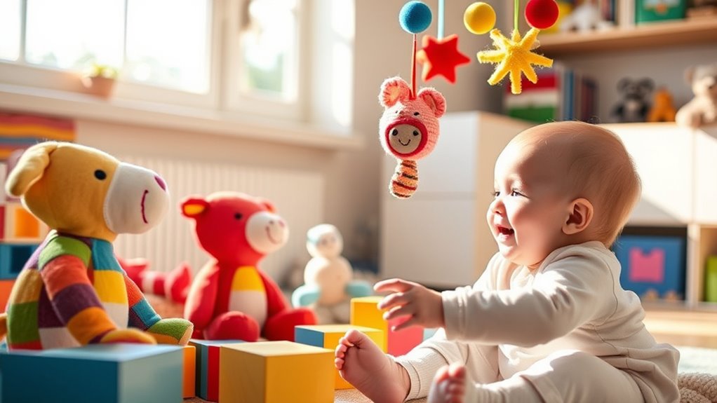 homemade toys engage infants