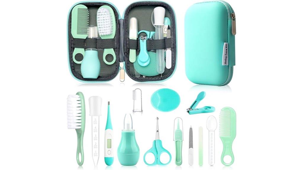 infant grooming kit green