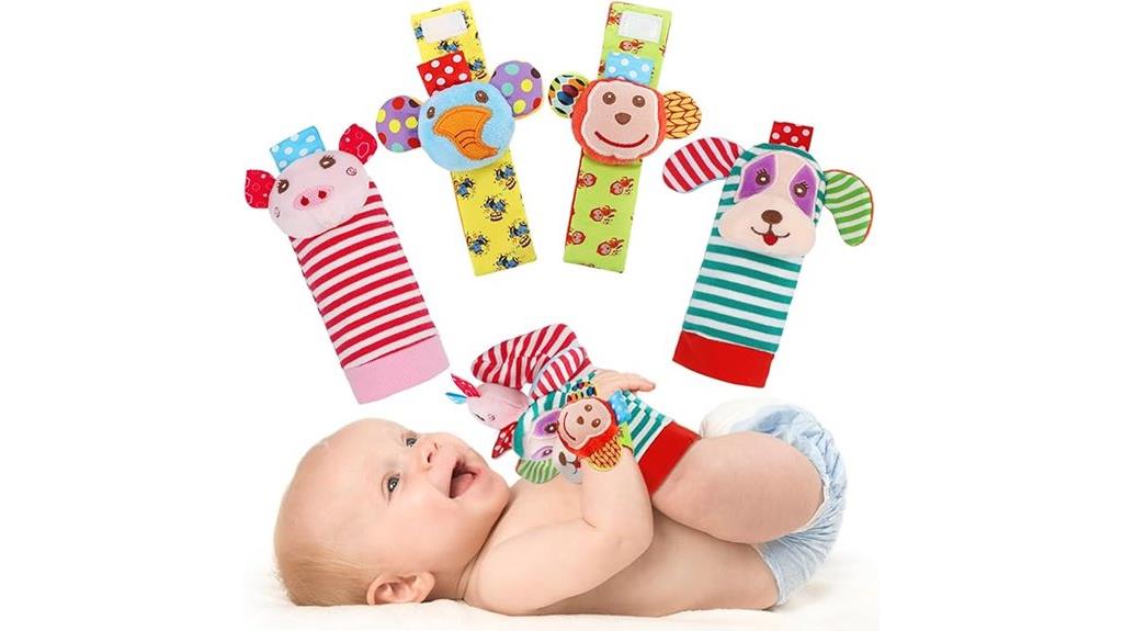 infant wrist rattle socks