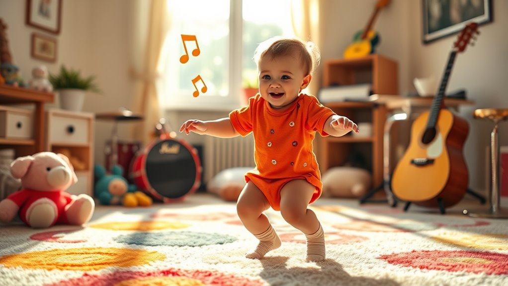 infants enjoying rhythmic movement