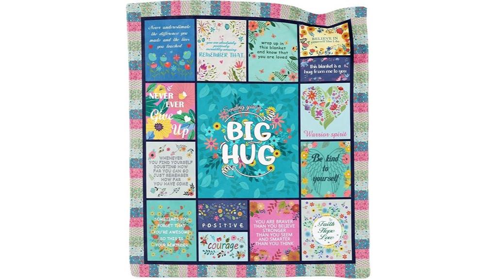 inspirational healing gift blanket