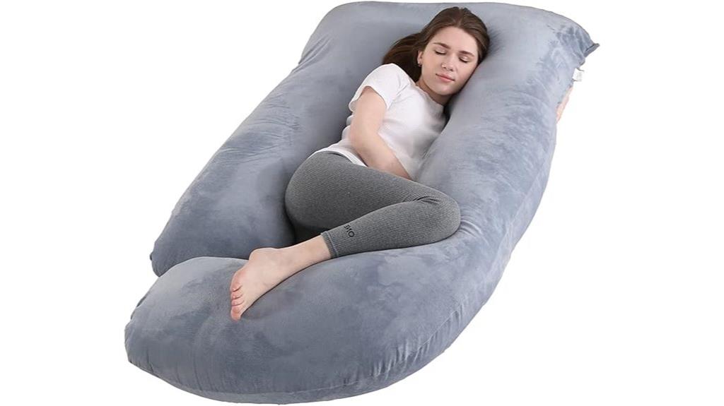 j shaped pregnancy body pillow