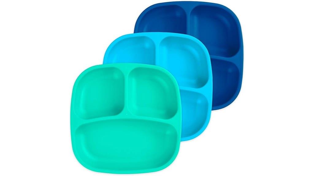 kids divided plates set