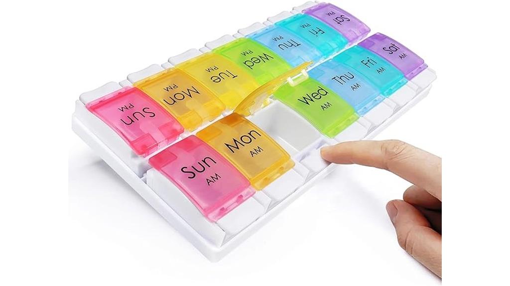 large twice daily pill organizer