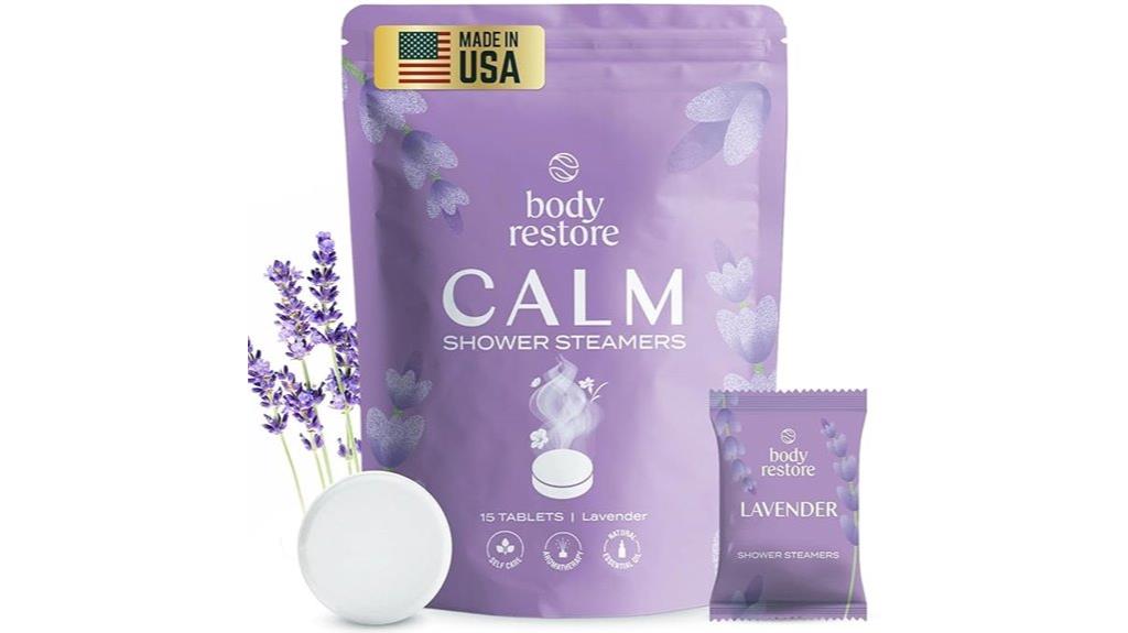 lavender aromatherapy shower steamers