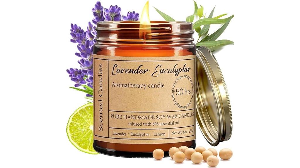 lavender eucalyptus scented candles