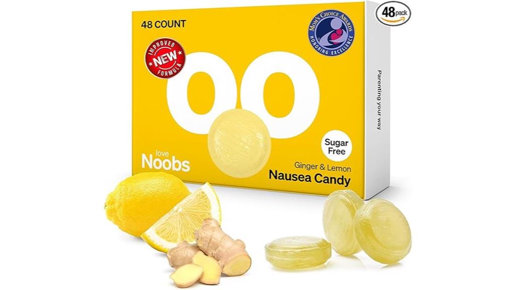 lemon ginger candy for nausea