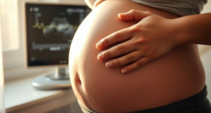 listening to baby s heartbeat