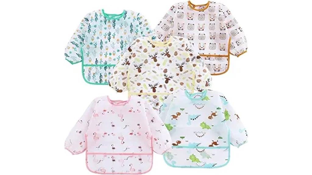 long sleeve baby bibs