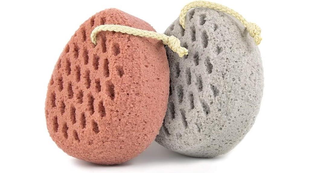 loofah body scrubber sponge
